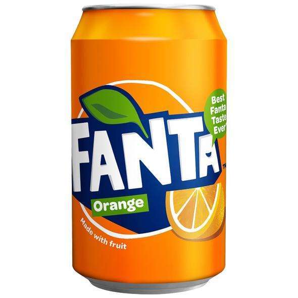 Fanta Orange 330ml Can for your vape at Red Hot Vaping