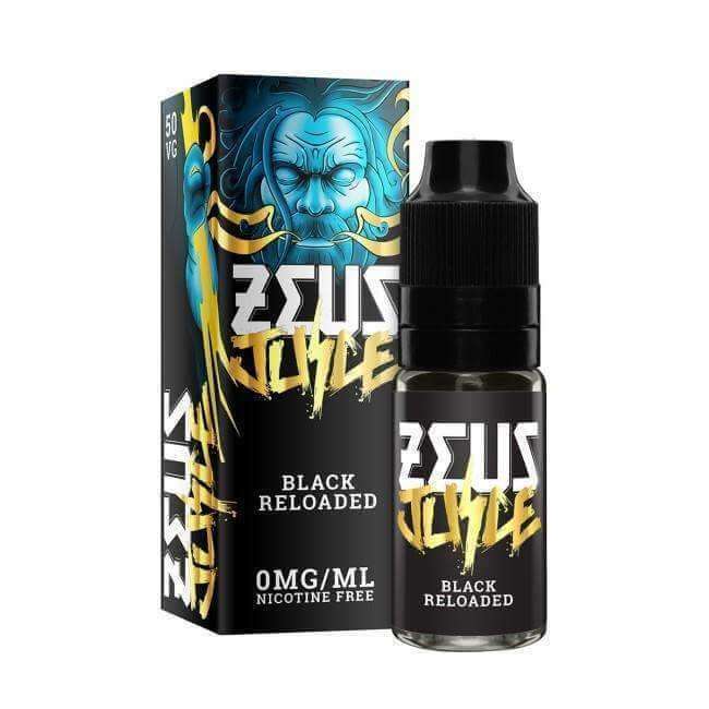 Black Reloaded By Zeus Juice 10ml 50/50 for your vape at Red Hot Vaping
