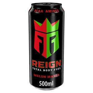 Reign Energy Drink Melon Mania 500ml for your vape at Red Hot Vaping