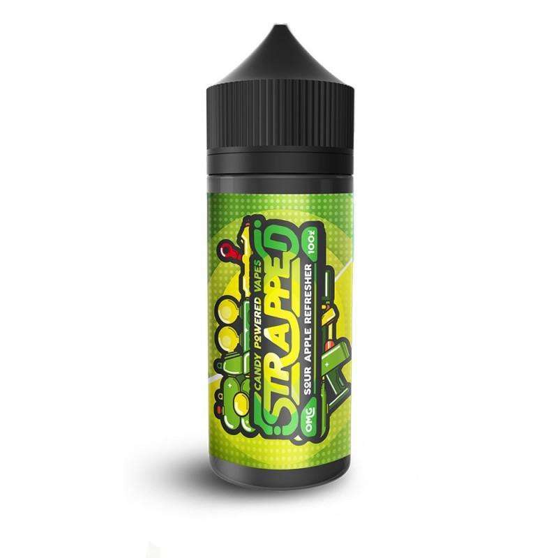 Sour Apple Refresher Strapped 100ml a  for your vape by  at Red Hot Vaping