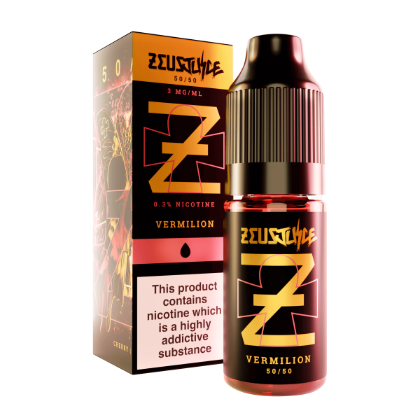 Vermilion By Zeus Juice 10ml 50/50 for your vape at Red Hot Vaping