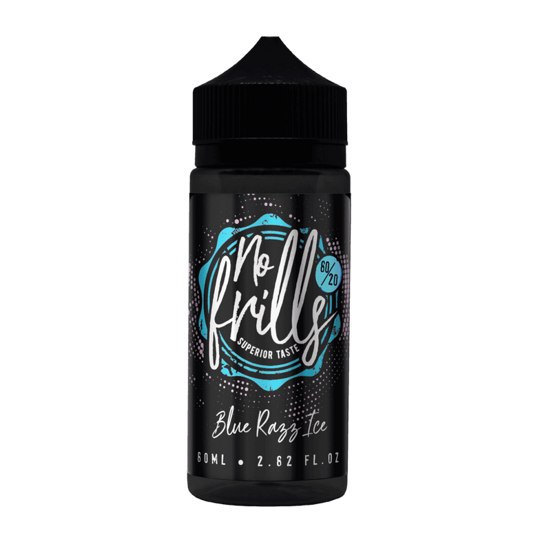 Blue Razz Ice By No Frills 80ml Shortfill for your vape at Red Hot Vaping