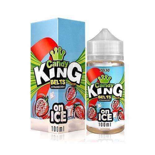 Belts Strawberry ICE By Candy King 100ml Shortfill for your vape at Red Hot Vaping