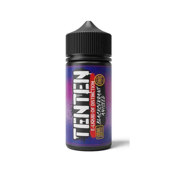 Blackcurrant Aniseed By TenTen 100ml Shortfill for your vape at Red Hot Vaping