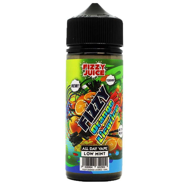 Fizzy Orange Licorice By Fizzy 100ml Shortfill for your vape at Red Hot Vaping