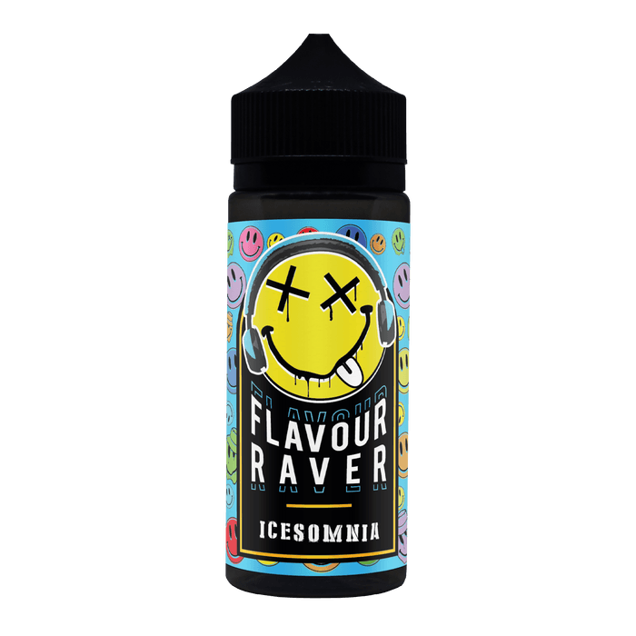 Icesomnia By Flavour Raver 100ml Shortfill for your vape at Red Hot Vaping