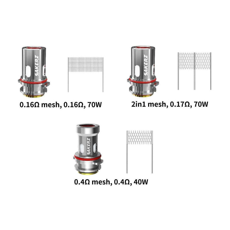 Sakerz Replacement Coils By Horizontech for your vape at Red Hot Vaping