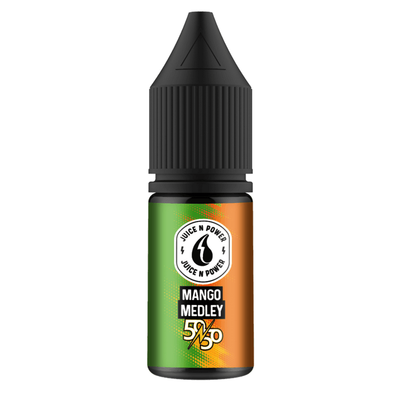 Mango Medley By Juice & Power 10ml 50/50 for your vape at Red Hot Vaping