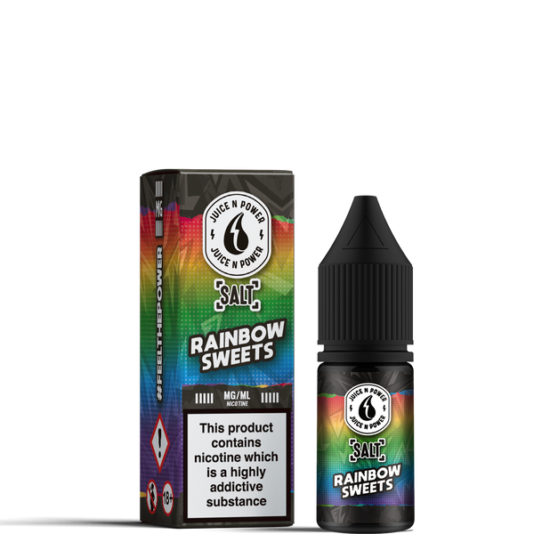 Rainbow Sweets By Juice & Power Salt 10ml for your vape at Red Hot Vaping