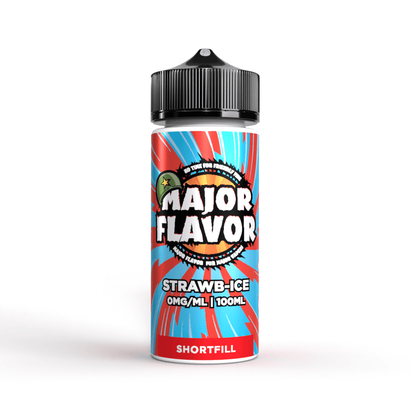 Strawb-Ice By Major Flavour 100ml Shortfill for your vape at Red Hot Vaping