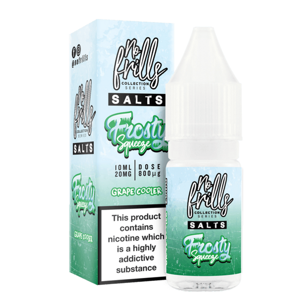 Frosty Squeeze Grape Cooler By No Frills Salt 10ml for your vape at Red Hot Vaping
