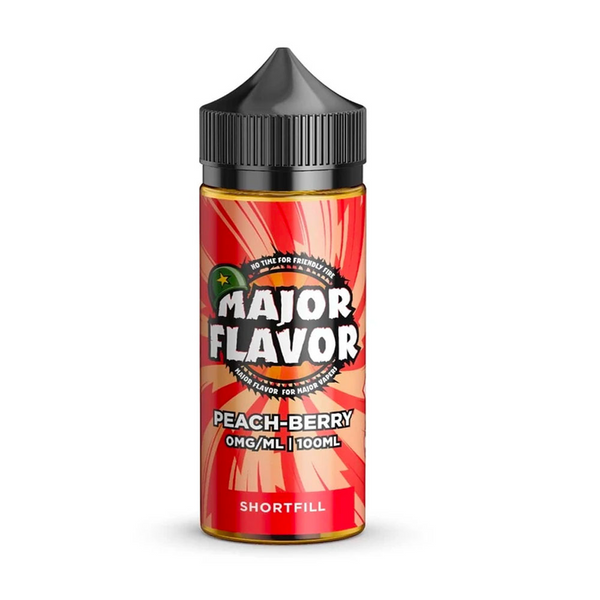 Peach-Berry By Major Flavour 100ml Shortfill for your vape at Red Hot Vaping