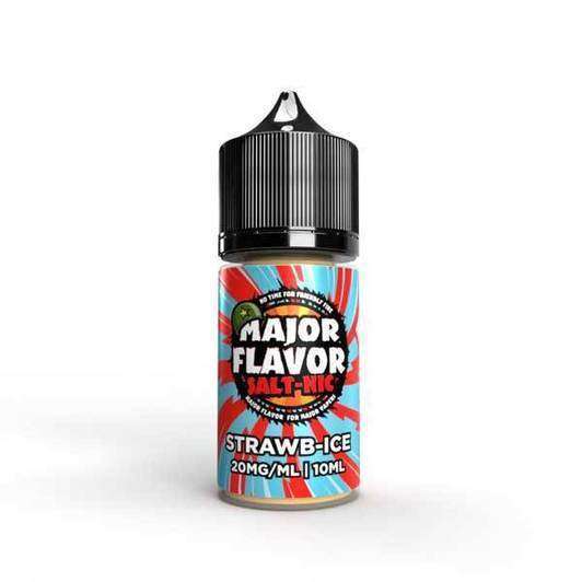 Strawb-Ice Salt By Major Flavour 10ml for your vape at Red Hot Vaping