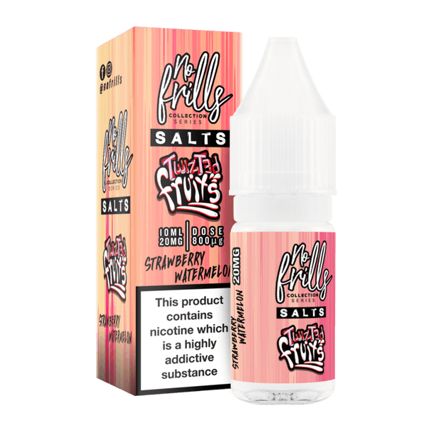 Twisted Fruits Strawberry Watermelon By No Frills Salt 10ml for your vape at Red Hot Vaping