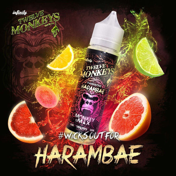 Harambae Twelve Monkeys 50ml a  for your vape by  at Red Hot Vaping