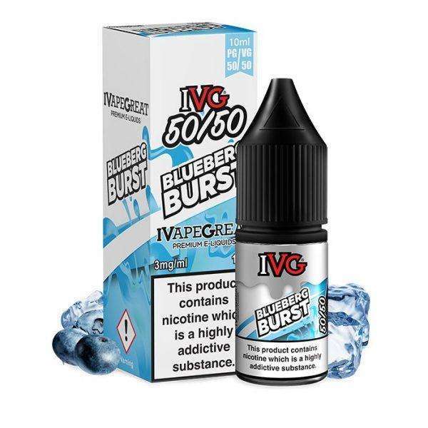 Blueberg Burst By IVG 10ml 50/50 for your vape at Red Hot Vaping
