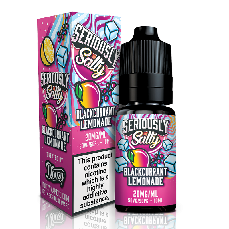 Blackcurrant Lemonade By Seriously Salty 10ml for your vape at Red Hot Vaping