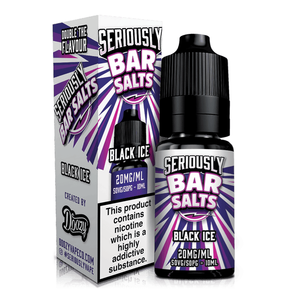 Black Ice By Seriously Bar Salts 10ml for your vape at Red Hot Vaping
