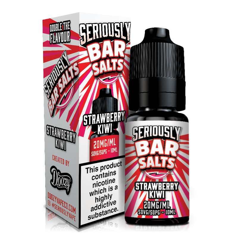 Strawberry Kiwi By Seriously Bar Salts 10ml for your vape at Red Hot Vaping