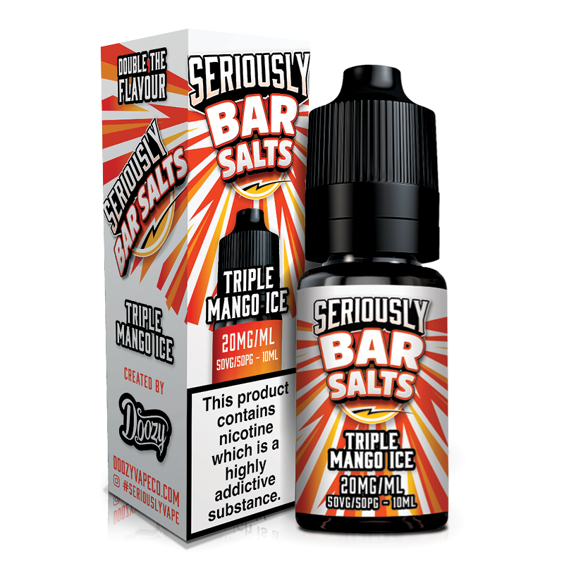 Triple Mango Ice By Seriously Bar Salts 10ml for your vape at Red Hot Vaping