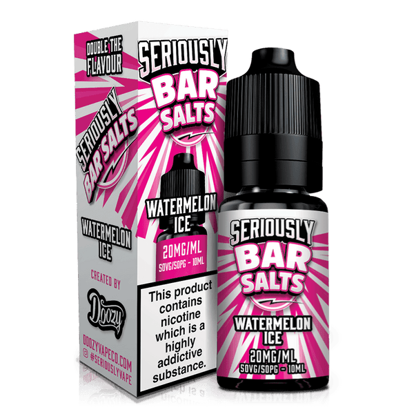Watermelon Ice By Seriously Bar Salts 10ml for your vape at Red Hot Vaping