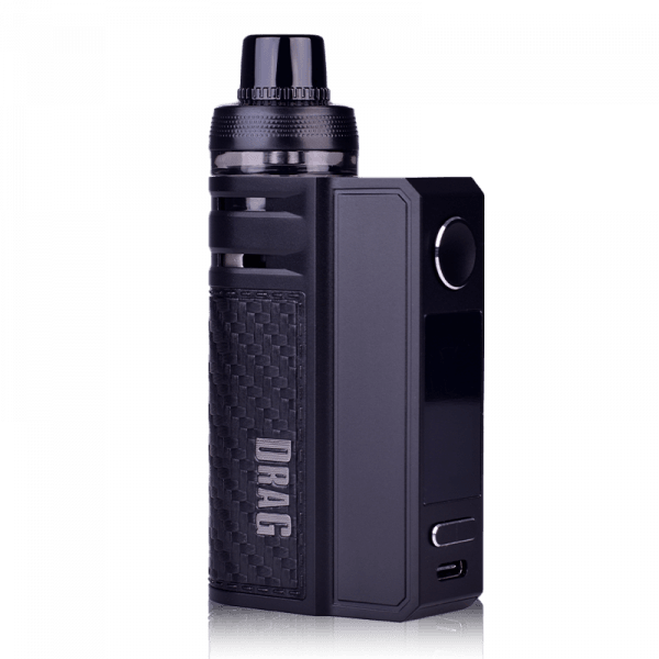 Drag E60 Kit By VooPoo in Carbon Fibre, for your vape at Red Hot Vaping