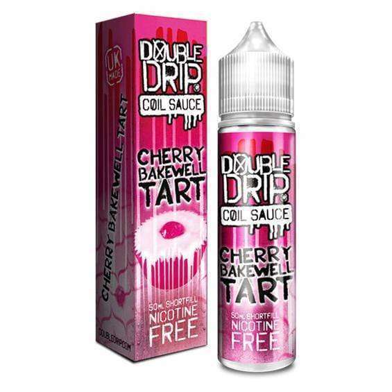 Cherry Bakewell Tart By Double Drip 50ml Shortfill for your vape at Red Hot Vaping