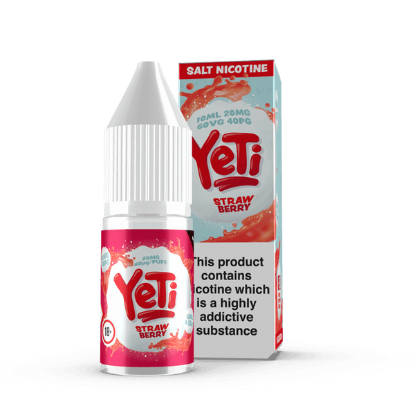 Strawberry By Yeti Salt 20mg for your vape at Red Hot Vaping