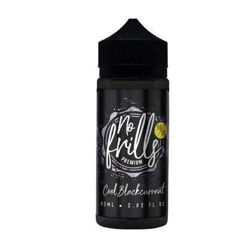Cool Blackcurrant 50/50 By No Frills 80ml Shortfill for your vape at Red Hot Vaping
