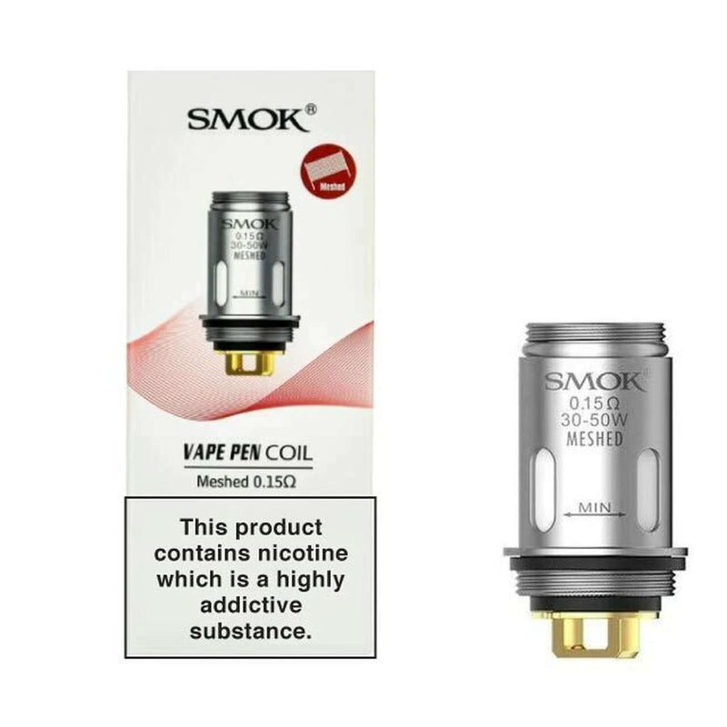 Vape Pen 22 Coils By Smok in 0.15 Meshed New / Single, for your vape at Red Hot Vaping