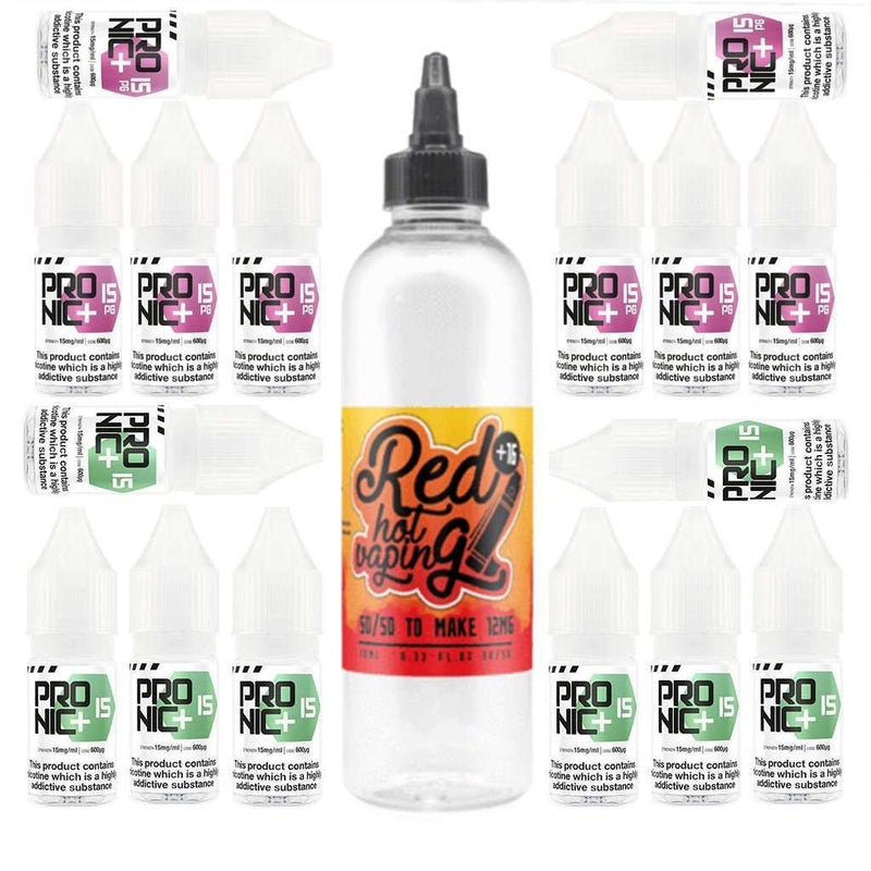 Just Add Mix Kit (Shots now included) in 12mg / 50/50 / Regular, for your vape at Red Hot Vaping