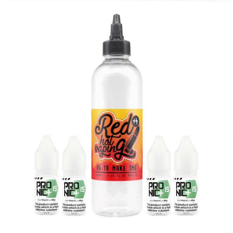 Just Add Mix Kit (Shots now included) in 3mg / 80/20 / Regular, for your vape at Red Hot Vaping