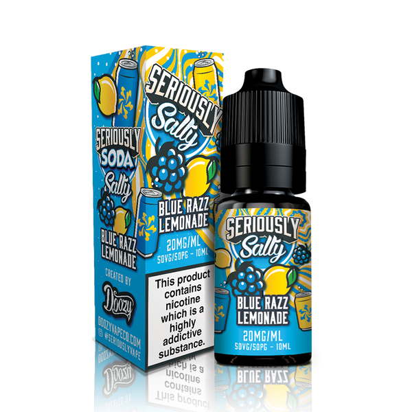Blue Razz Lemonade By Seriously Salty Sodas 10ml for your vape at Red Hot Vaping