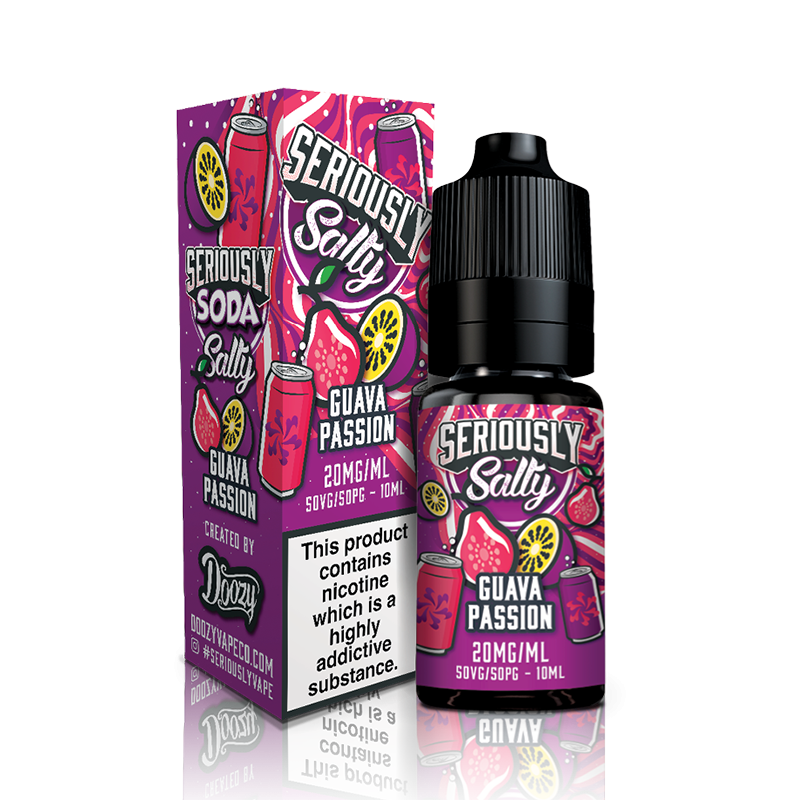 Guava Passion By Seriously Salty Sodas 10ml for your vape at Red Hot Vaping