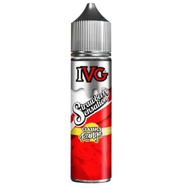 Strawberry Sensation By IVG 50ml Shortfill for your vape at Red Hot Vaping