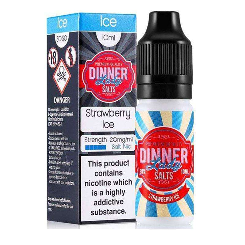 Strawberry Ice By Dinner Lady Nic Salt 10ml for your vape at Red Hot Vaping