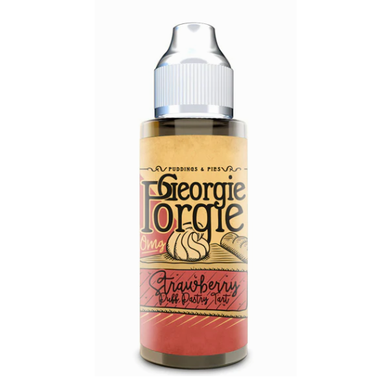 Strawberry Puff Pastry Tart By Georgie Porgie 100ml Shortfill for your vape at Red Hot Vaping