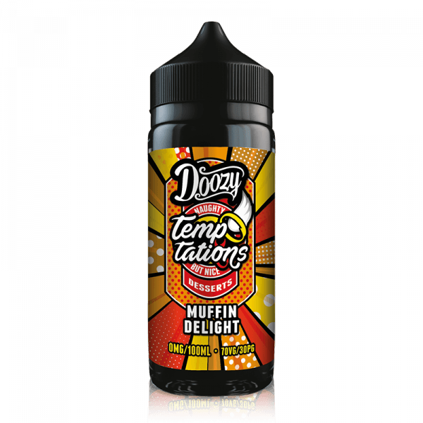 Muffin Delight By Doozy Temptations 100ml Shortfill for your vape at Red Hot Vaping