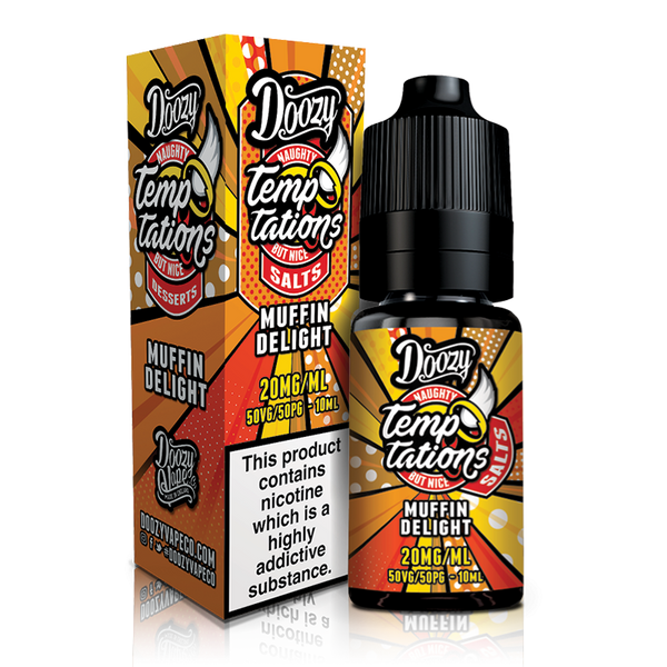 Muffin Delight By Doozy Temptations Salts 10ml for your vape at Red Hot Vaping