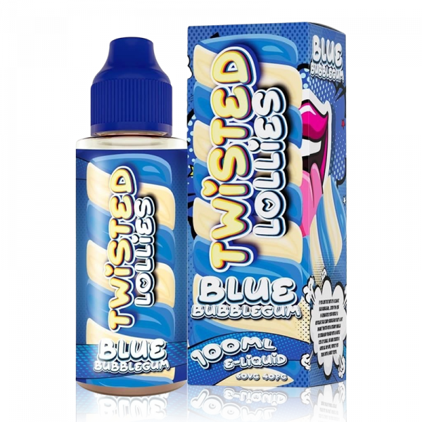Blue Bubblegum By Twisted Lollies 100ml Shortfill for your vape at Red Hot Vaping