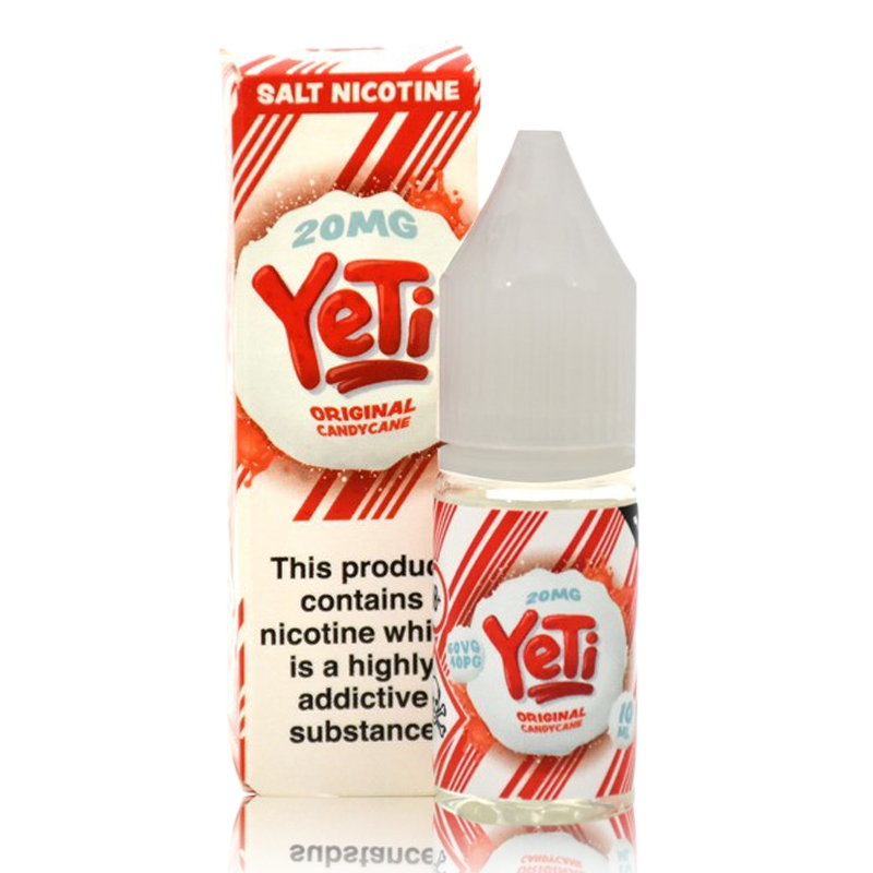 Original Candy Cane By Yeti Salt for your vape at Red Hot Vaping