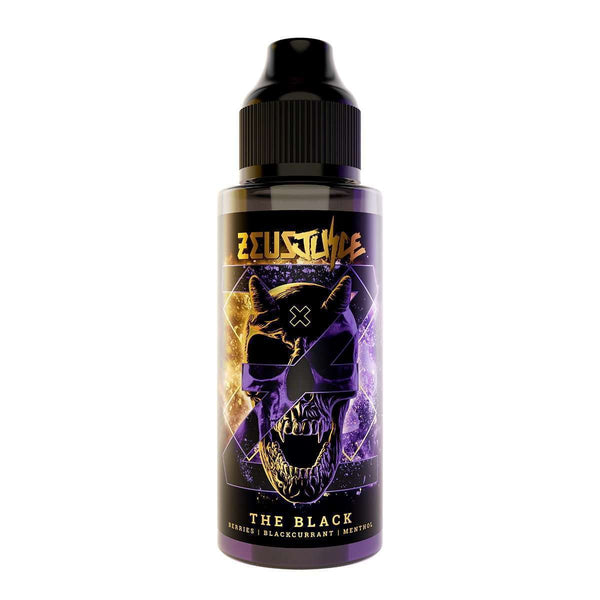 The Black By Zeus Juice 100ml Shortfill for your vape at Red Hot Vaping